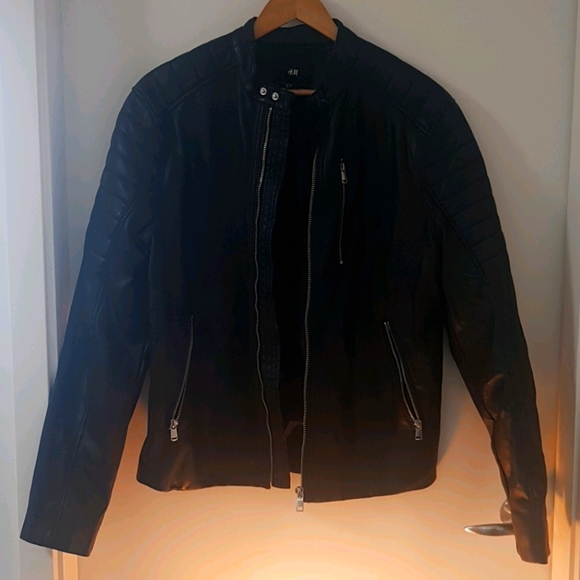 H&M mens leather jacket - Picture 1 of 6